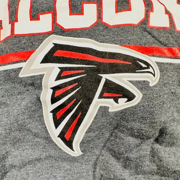 NEW Campus Colors Atlanta Falcons Gameday Hoodie Sweatshirt Gray Mens Size Large - Picture 4 of 6